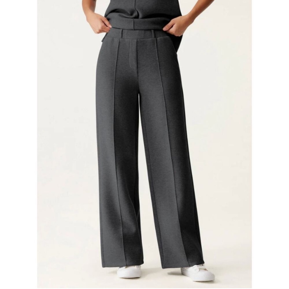 OGL High Waisted Straight Leg Pull On Pant fuzzluxe SIZE M NWT